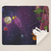 pinda's | Snoopy & Woodstock Cowboy Sherpa Deken (Voorkant (horizontaal))