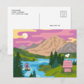 pinda's | Snoopy & Woodstock De Grote Buiten Briefkaart (Voorkant / Achterkant)