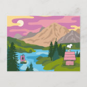 pinda's | Snoopy & Woodstock De Grote Buiten Briefkaart (Voorkant)