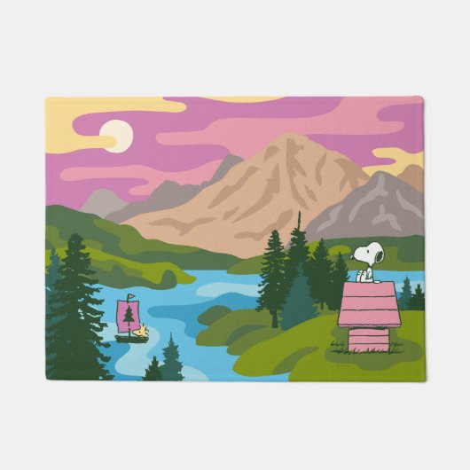 pinda's | Snoopy & Woodstock De Grote Buiten Deurmat (Voorkant)
