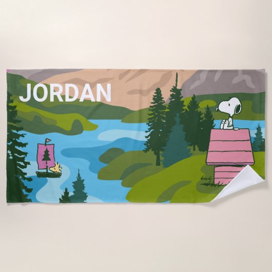 pinda's | Snoopy & Woodstock De Grote Buiten Strandlaken (Voorkant)