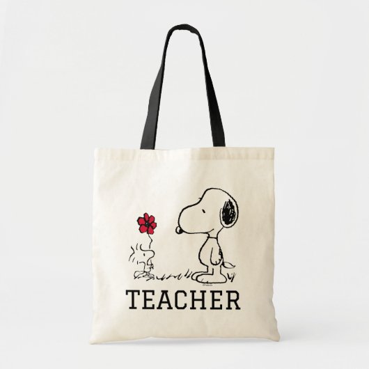 PINDA'S | Snoopy & Woodstock Docent Tote Bag (Voorkant)