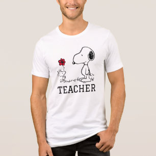 PINDA'S   Snoopy & Woodstock Docent Tri-Blend Shirt
