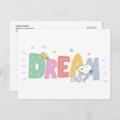 pinda's | Snoopy & Woodstock Dream Briefkaart (Voorkant / Achterkant)