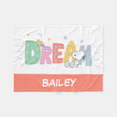 pinda's | Snoopy & Woodstock Dream Fleece Deken (Voorkant (Horizontaal))