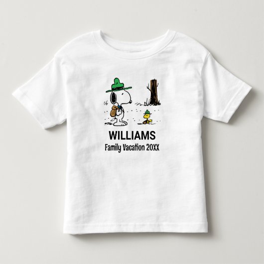 pinda's | Snoopy & Woodstock Family Vacation Kinder Shirts (Voorkant)