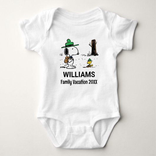 pinda's | Snoopy & Woodstock Family Vacation Romper (Voorkant)