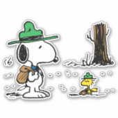 pinda's | Snoopy & Woodstock Family Vacation Sticker (Voorkant)