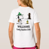 pinda's | Snoopy & Woodstock Family Vacation T-shirt (Achterkant)