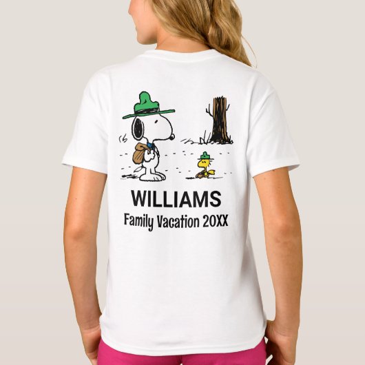 pinda's | Snoopy & Woodstock Family Vacation T-shirt (Achterkant)