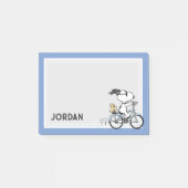 Pinda's | Snoopy & Woodstock Fiets Post-it® Notes (Voorkant)