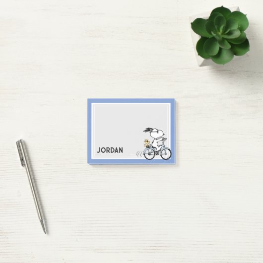 Pinda's | Snoopy & Woodstock Fiets Post-it® Notes (Kantoor)