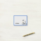 Pinda's | Snoopy & Woodstock Fiets Post-it® Notes (Op bureau)