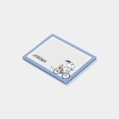Pinda's | Snoopy & Woodstock Fiets Post-it® Notes (Schuin)