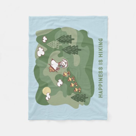 pinda's | Snoopy & Woodstock Fleece Deken (Voorkant)