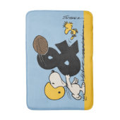 pinda's | Snoopy & Woodstock Football Badmat (Voorkant Verticaal)
