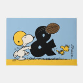 pinda's | Snoopy & Woodstock Football Deurmat (Voorkant)