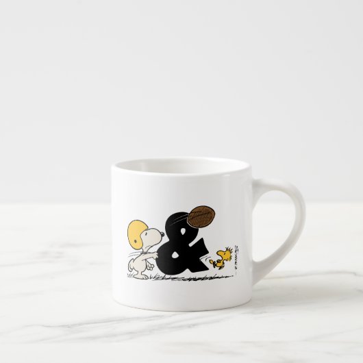 pinda's | Snoopy & Woodstock Football Espresso Kop (Rechts)