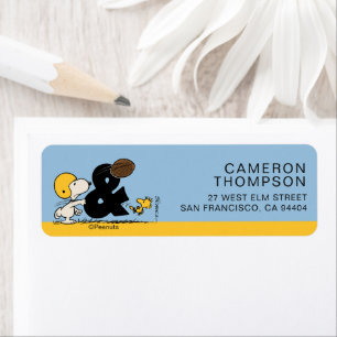 pinda's Snoopy & Woodstock Football Etiket