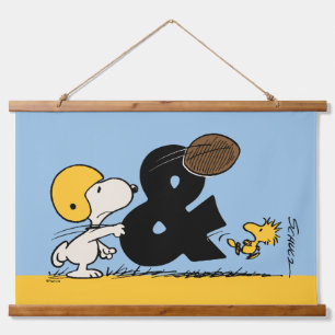 pinda's   Snoopy & Woodstock Football Hangend Wandkleed