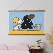 pinda's | Snoopy & Woodstock Football Hangend Wandkleed (Slaapkamer)