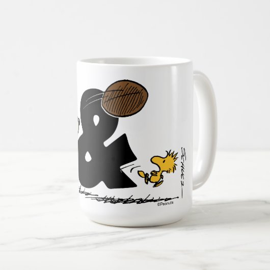 pinda's | Snoopy & Woodstock Football Koffiemok (Voorkant rechts)