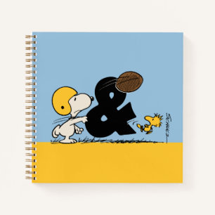 pinda's   Snoopy & Woodstock Football Notitieboek