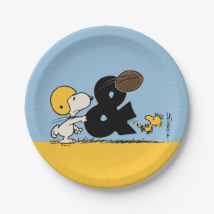 pinda's   Snoopy & Woodstock Football Papieren Bordje