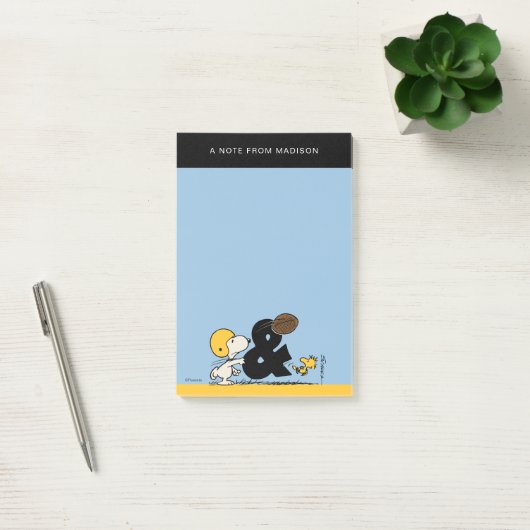 pinda's | Snoopy & Woodstock Football Post-it® Notes (Kantoor)
