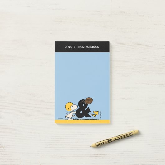 pinda's | Snoopy & Woodstock Football Post-it® Notes (Op bureau)