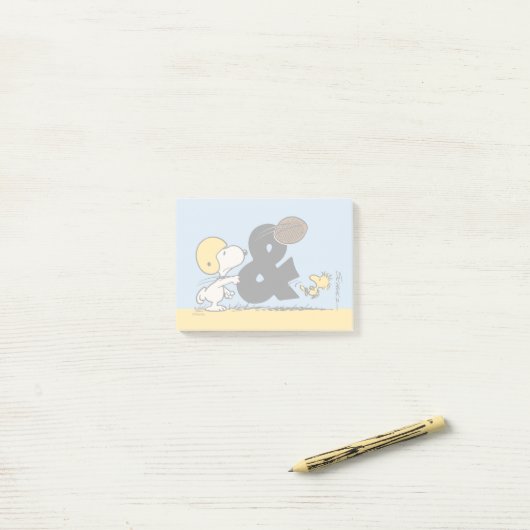 pinda's | Snoopy & Woodstock Football Post-it® Notes (Op bureau)