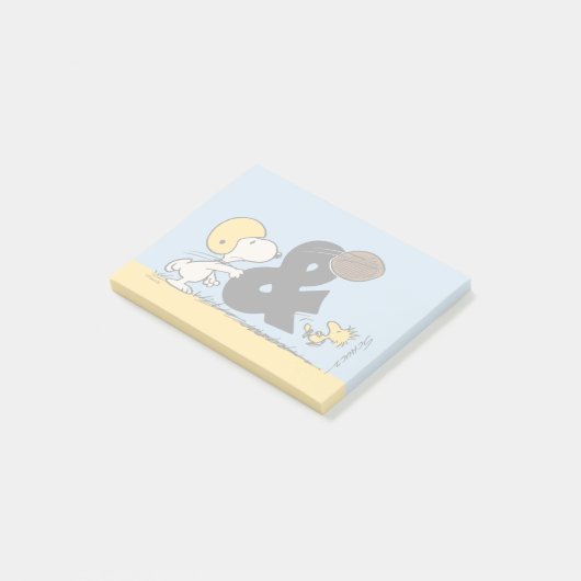 pinda's | Snoopy & Woodstock Football Post-it® Notes (Schuin)