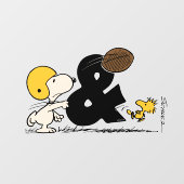 pinda's | Snoopy & Woodstock Football Raamsticker (Vel)