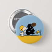 pinda's | Snoopy & Woodstock Football Ronde Button 5,7 Cm (Voorkant /achterkant)
