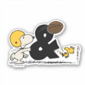 pinda's | Snoopy & Woodstock Football Sticker (Voorkant)