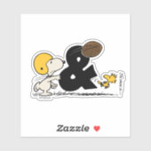 pinda's | Snoopy & Woodstock Football Sticker (Vel)