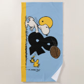 pinda's | Snoopy & Woodstock Football Strandlaken (Voorkant)