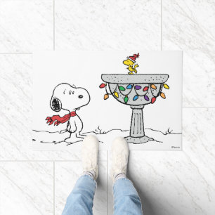 pinda's Snoopy & Woodstock Frozen Birdbath Deurmat