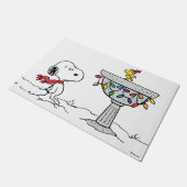 pinda's | Snoopy & Woodstock Frozen Birdbath Deurmat (Schuin)