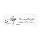 pinda's | Snoopy & Woodstock Frozen Birdbath Etiket (Voorkant)