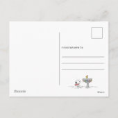 pinda's | Snoopy & Woodstock Frozen Birdbath Feestdagenkaart (Achterkant)