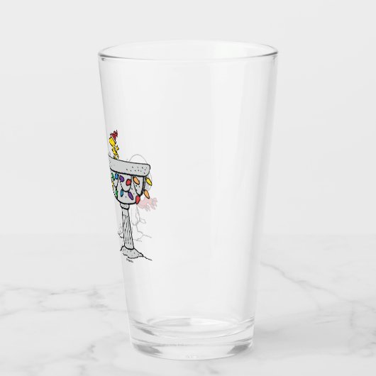pinda's | Snoopy & Woodstock Frozen Birdbath Glas (Links)