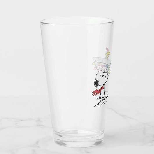 pinda's | Snoopy & Woodstock Frozen Birdbath Glas (Rechts)