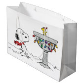 pinda's | Snoopy & Woodstock Frozen Birdbath Groot Cadeauzakje (Achterkant Gekanteld)