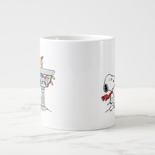 pinda's | Snoopy & Woodstock Frozen Birdbath Grote Koffiekop (Voorkant)