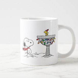 pinda's   Snoopy & Woodstock Frozen Birdbath Grote Koffiekop