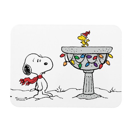 pinda's | Snoopy & Woodstock Frozen Birdbath Magneet (Horizontaal)