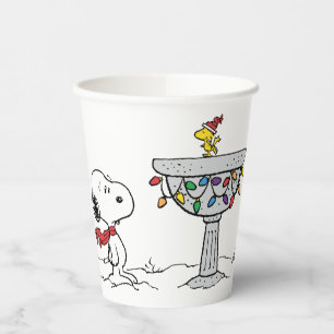 pinda's Snoopy & Woodstock Frozen Birdbath Papieren Bekers