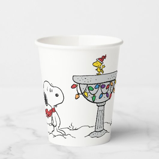 pinda's | Snoopy & Woodstock Frozen Birdbath Papieren Bekers (Links)