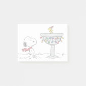 pinda's | Snoopy & Woodstock Frozen Birdbath Post-it® Notes (Voorkant)